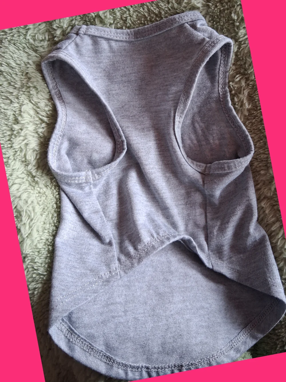 🐶5/$10-Mama's Main Squeeze Gray Pet Tank Top with Lemon Graphic - Picture 2 of 3